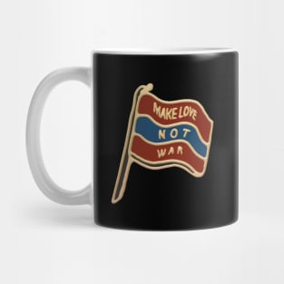 Make Love Not War Flag Illustration Mug